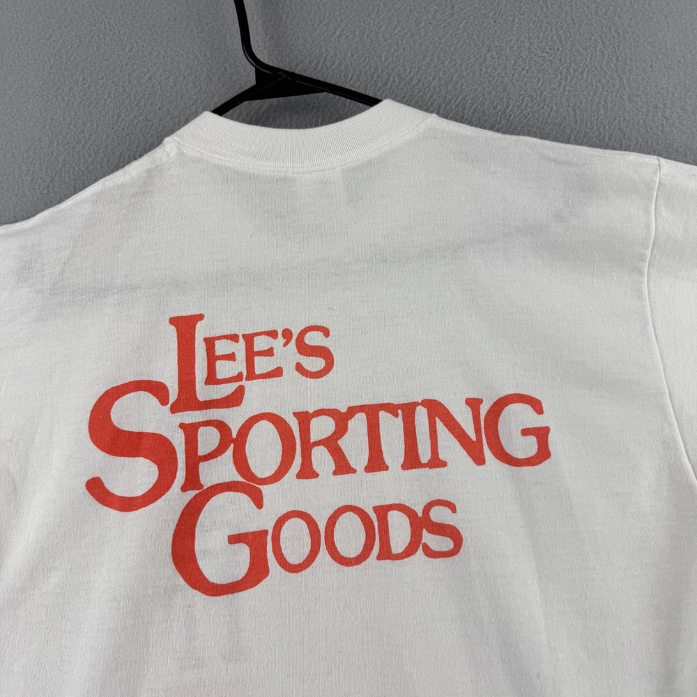 Vintage Nike T Shirt Mens XL White Single Stitch 90s Double Made in USA - Picture 9 of 15